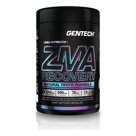 Zma Recovery Zinc+magnesio+arginina X60 Gentech Sin Sabor