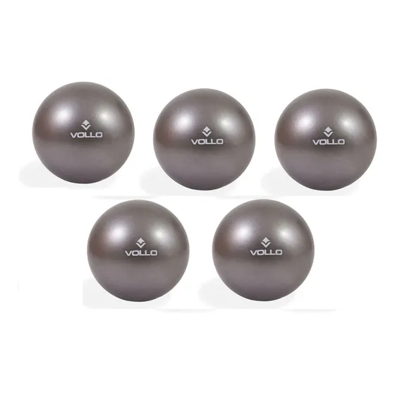 Kit C/ 5 Mini Bola Overball Funcional Pilates Fitness Vollo