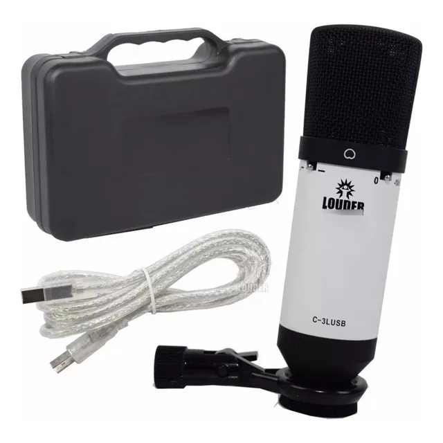 Micrófono De Estudio Condensador  C-3 Usb Louder Con Estuche