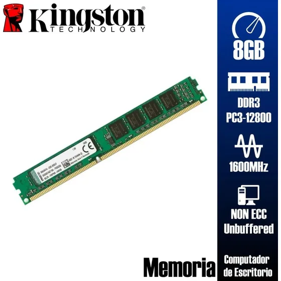 Memoria Ram 8gb Ddr3 1333mhz Kingston 