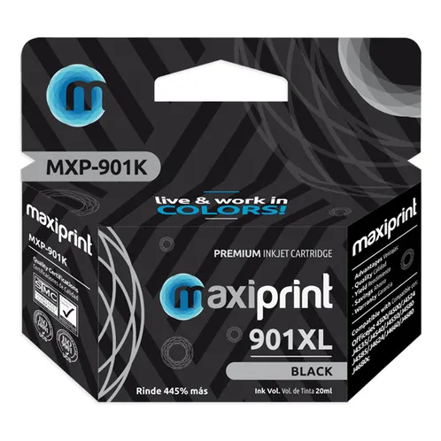 Cartucho Compatible Tinta Hp 901xl Ch561hl Negro