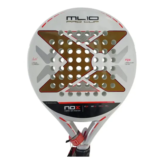 Paleta De Pádel Nox ML10 Pro Cup 2025 Miguel Lamperti Blanco