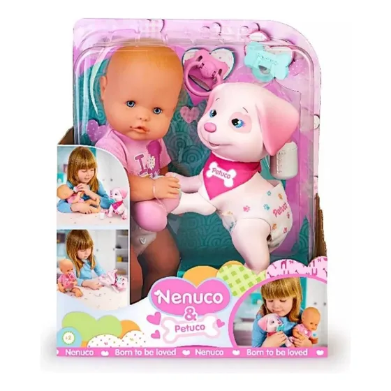 Muñeca Nenuco & Petuco Bebote Juguete Original Cute