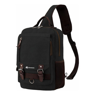 Mochila Cruzada Pechera Impermeable Vintage Ajustable Casual Mochila Cruzada Pechera Impermeable Vintage Ajustable Casual