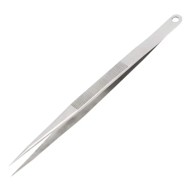 Pinza Larga Precision Acero Inoxidable 7.0 In Punta Fina