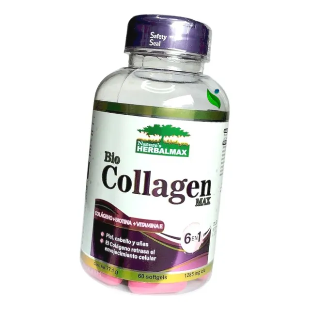 Colágeno Hidrolizado Biotina Vitamina E - 6 En 1 ( 60 Caps )