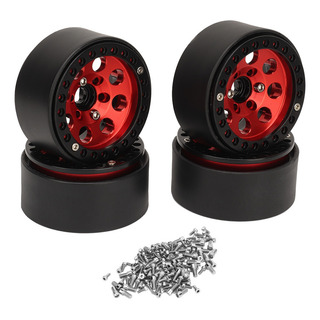 Llanta Rueda Rc 4 Piezas 1,9puLG Por Axial Scx10 Ii Iii Rojo Llanta Rueda Rc 4 Piezas 1,9puLG Por Axial Scx10 Ii Iii Rojo
