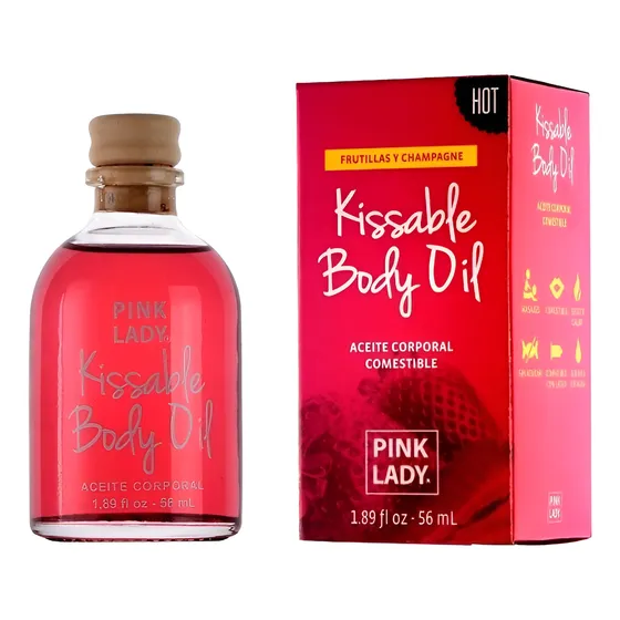 Aceite Masajes Íntimo Lubricación Efecto Caliente Pink Lady