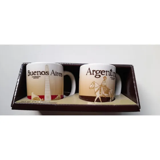 2 Pocillos Taza Starbucks Con Packaging , 6 Cm Alto