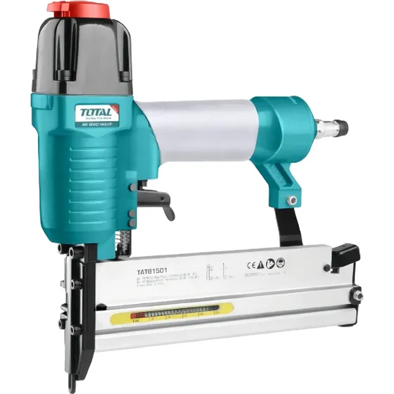 Pistola 2 En 1, Clavadora Y Engrampadora Neumática Compresor Total, Incluye 1000 Clavos Ga18 50mm Y 200 Grampas 40mm - TAT81501