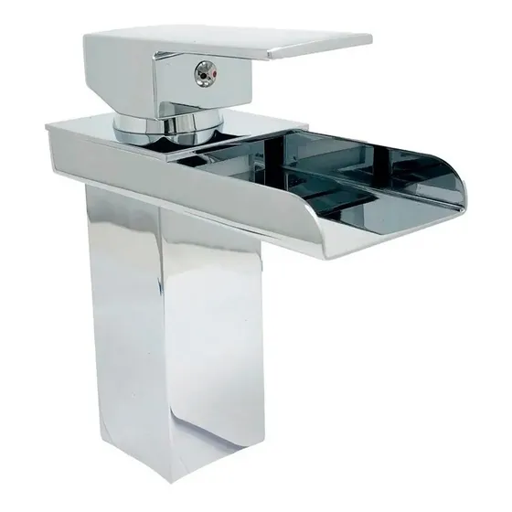 Esatto - Llave De Baño Monomando Gb-015 Acabado Cromado Color Plateado