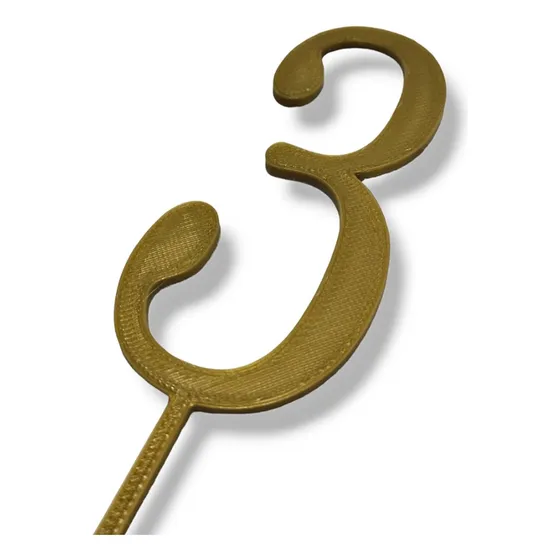 Cake Topper Numeros Cartel Adorno Torta Cumpleaños Eventos Color Dorado 3