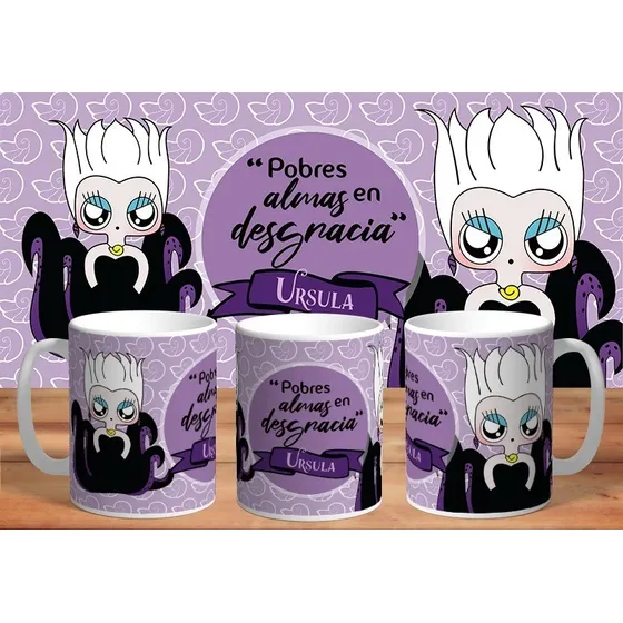 Taza De Ceramica Sublimada Villanas: Ursula
