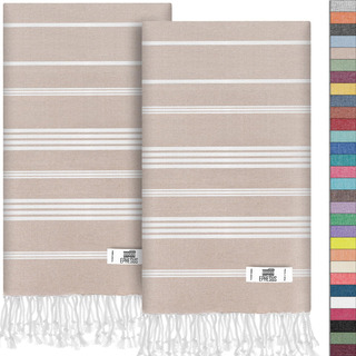 Toallas De Mano Ephesus Towels Sultan Beige, Juego De 2 Unid Toallas De Mano Ephesus Towels Sultan Beige, Juego De 2 Unid