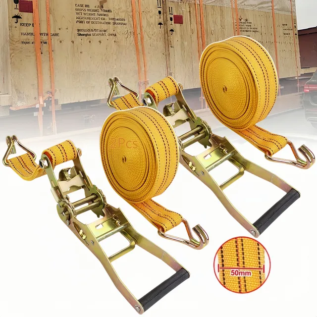 2eslingas Matraca 3t Cinchos Amarrar Carga Con Gancho5cm×10m