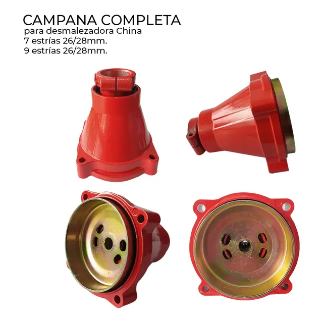Campana Para Desmalezadora China 7 Y 9 Estrías