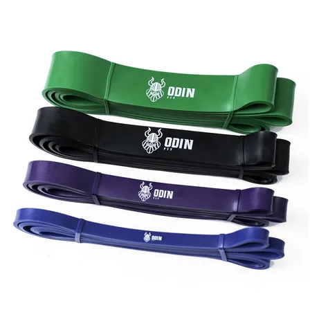 Kit Super Band 4 Intensidades Odin Fit Elasticos Power Band Treino Verde-escuro