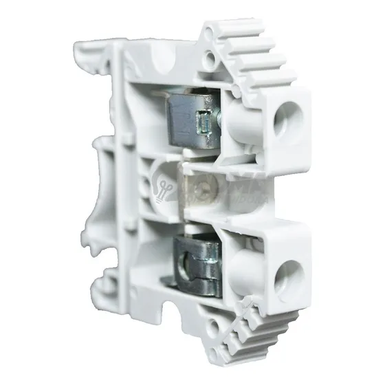Bornera De Paso 6mm Bpn Gris Zoloda Riel Din Pack X10