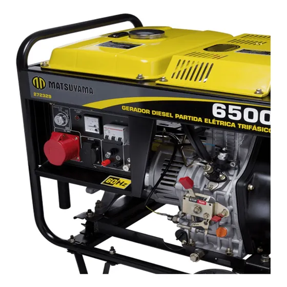 Gerador 6.500 Diesel -trifásico - 380v - Matsuyama