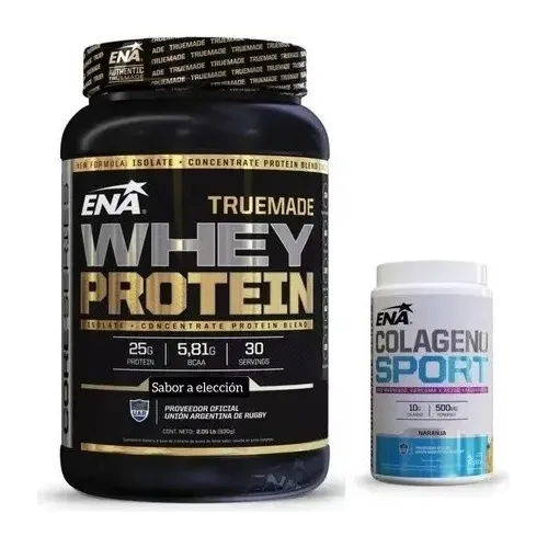Combo True Made Whey Protein Isolate Ena + Colageno Sport