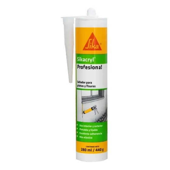 Sika Sikacryl Profesional sellador para grietas y fisuras cartucho de 280ml