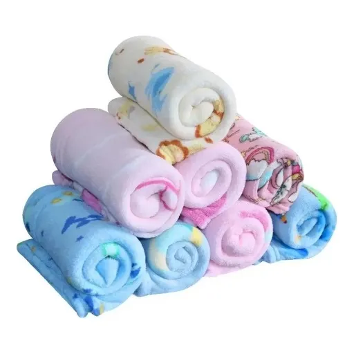 Kit 3 Manta Lisa Bebê Criança Cobertor Inverno Menina Menino