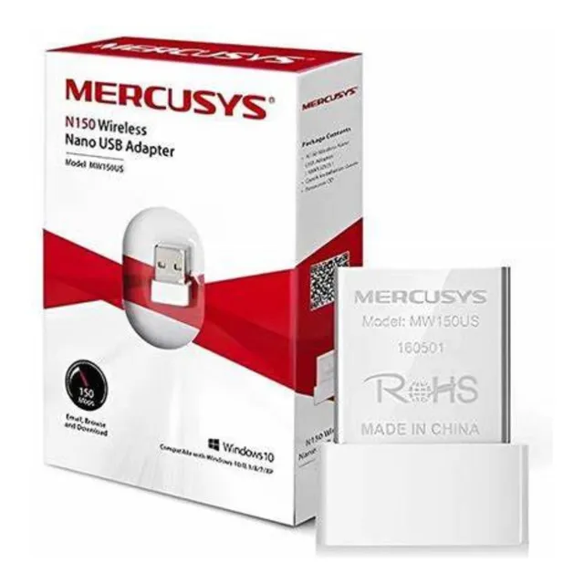 Adaptador Inalambrico Mercusys Mw150us Nano Usb 150mbps