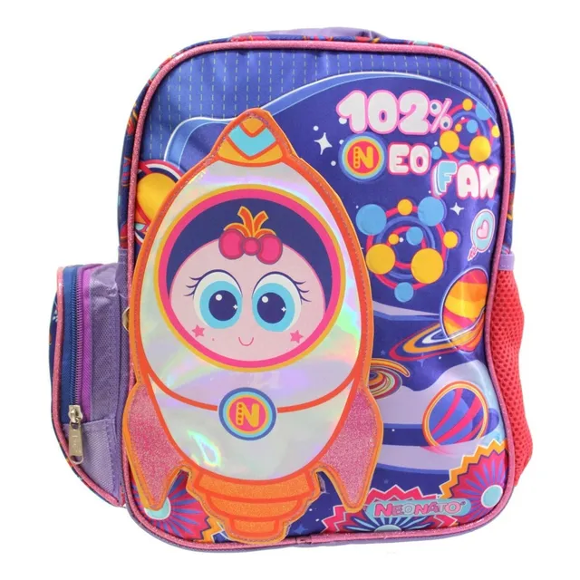 Mochila Kinder Preescolar Distroller Neonatos Color Azul