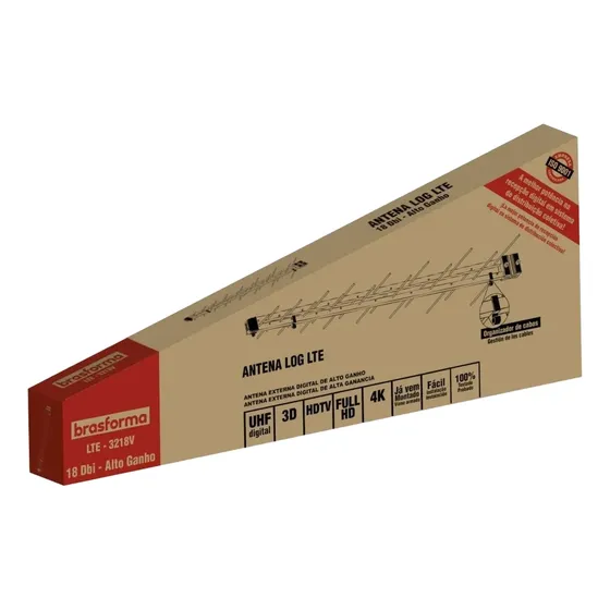 Antena Digital Externa Tv 32 Elementos Full Hd 4k 3d Log Uhf