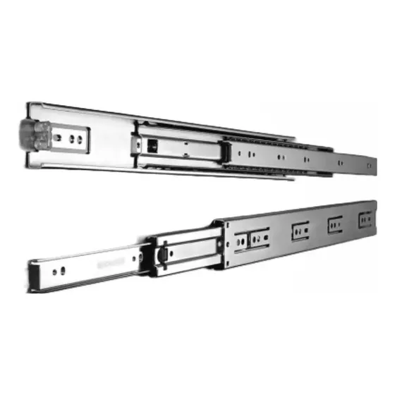 Corredera Telescópica 35cm Zinc Par Ducasse Color Plateado
