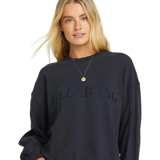 Polerón Billabong Mujer So Typical Kendal Crew Negro