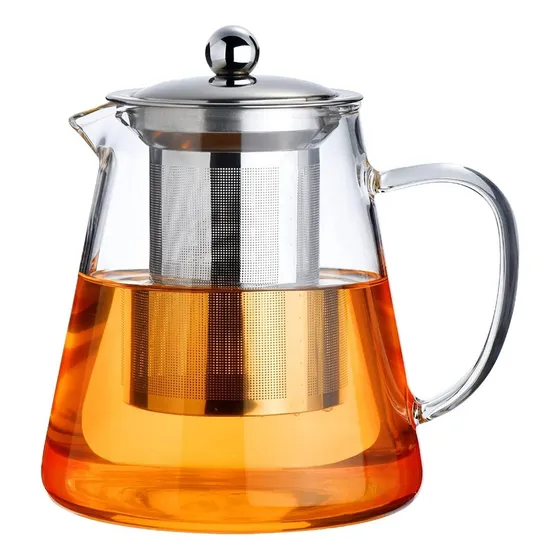 Tetera Mágica Vidrio Filtro Infusiones Té 950ml Resistente Alta Calidad Juego De Te Tetera Prensa Francesa Teapot Tetera Infusora Tetera De Cristal