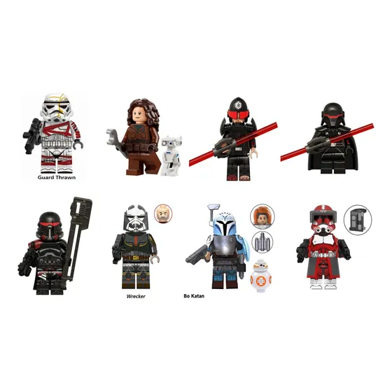 Set N°9 8 Figuras Star Wars Bloques Para Armar