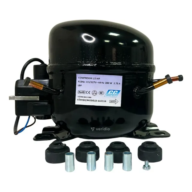 Compresor 1/3 Hp R134a 110v Cold City