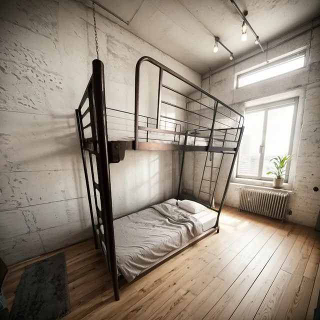 Cama Gianlui Space Eco Armable 1 1/2 Plaza.