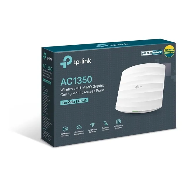  Access Point Tp-link Eap225 Mu-mimo Ac1350 Montaje Techo 