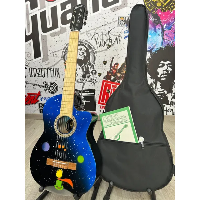 Guitarras De Estudio Para Adultos, Forro En Lona,método, Pua