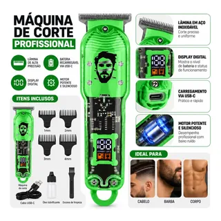 Máquina De Barbear E Aparar Ltomex Al-3936 Sortido 1.2v