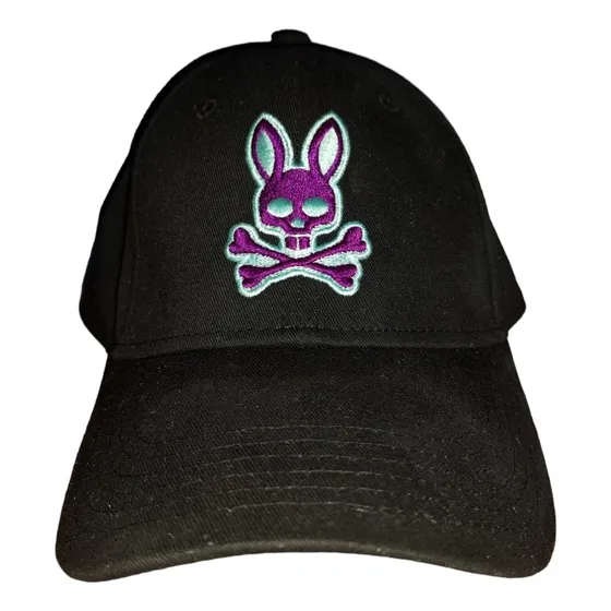 Gorra Psycho Bunny Original B6a523r1ht Negra Unisex Nueva