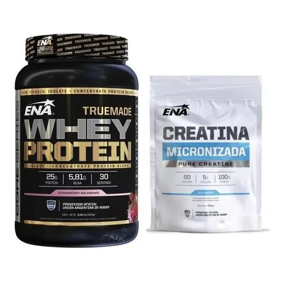 True Made Whey Protein Ena 2lb + Creatina 300gr Crecimiento