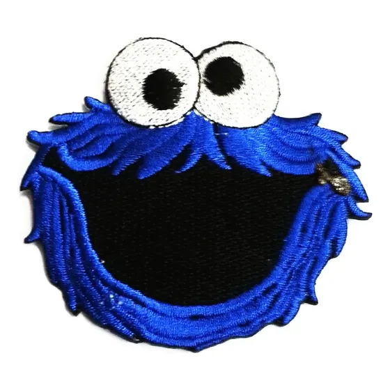 Parche Bordado Para Planchar Coser Calle Sesamo Cookie