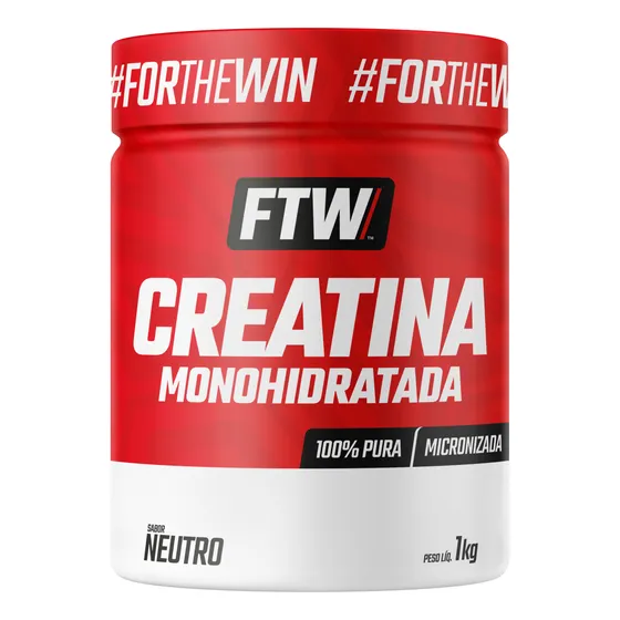 Creatina Monohidratada 100% Pura Pote 1kg - FTW
