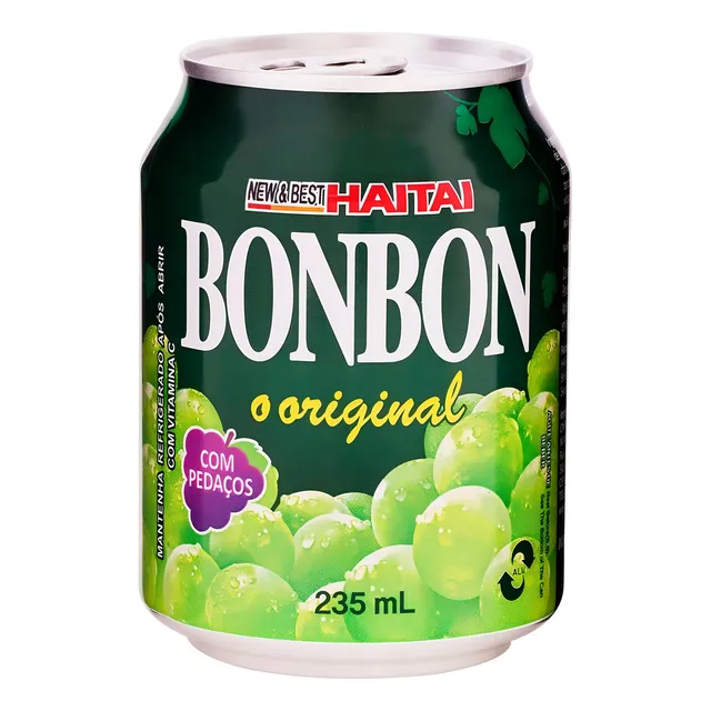 Refresco de Uva Verde Haitai Lata 235ml