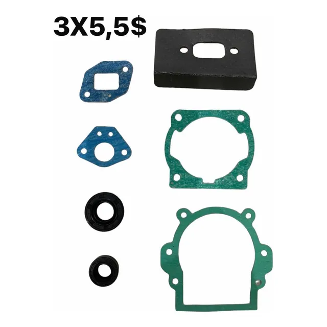 Kit Empacaduras Para Motor Desmalezadoras Chinas 43cc Y 52cc