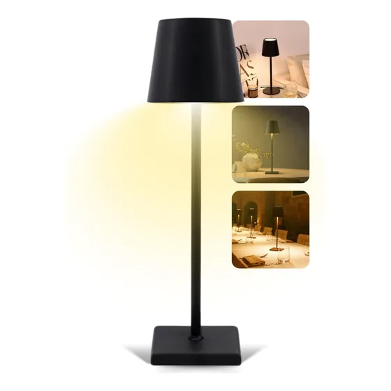 Luminária De Mesa Sem Fio Recarregável Abajur Led Decorativo