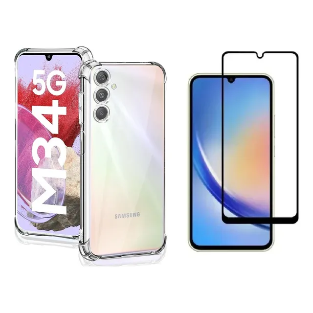 Kit Capa Capinha Para Galaxy M34 + Pelicula 3d 9d Full