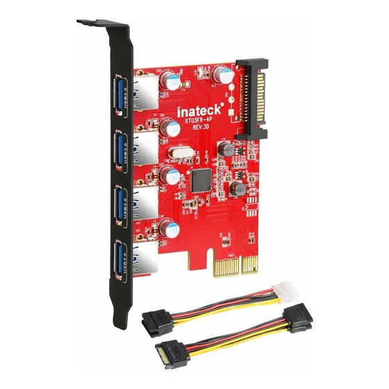 4 Puertos Pci-e A Tarjeta De Expansion Usb 3.0  Inateck