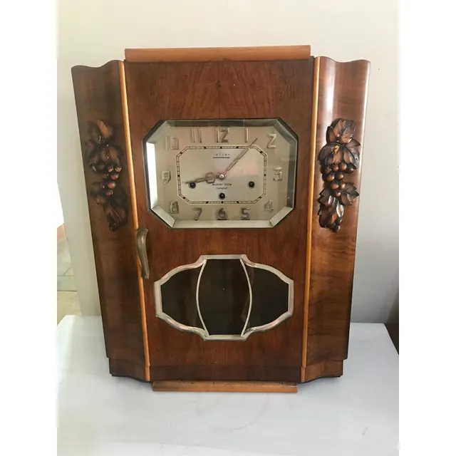 Reloj Antiguo Pared Cuerdas Maxi Blum A Reparar