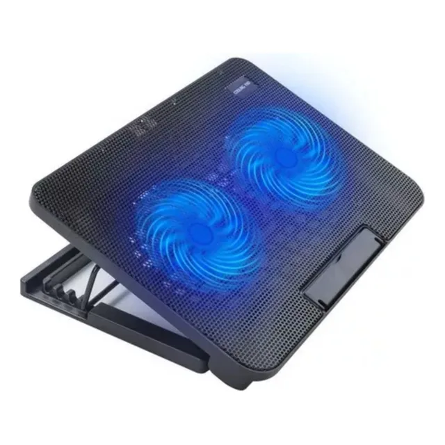 Base Fancooler Laptop Ventilador Rgb Ajustable Niveles Usb