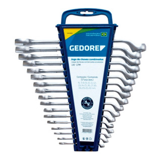 Jogo Chave Combinada 6 A 32mm Gedore 15 Peças 002603 Jogo Chave Combinada 6 A 32mm Gedore 15 Peças 002603